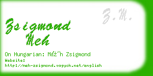 zsigmond meh business card